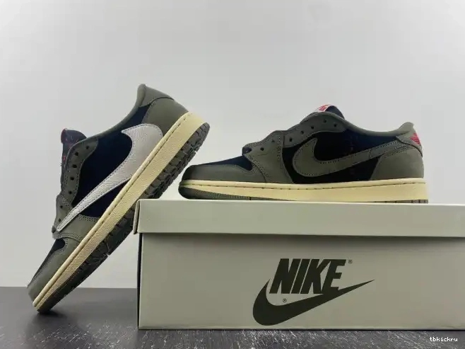 Reps TBK OG TRAVIS LOW 1 JORDAN SCOTT SP AIR X 'BLACK DM7866-002 OLIVE' 0510